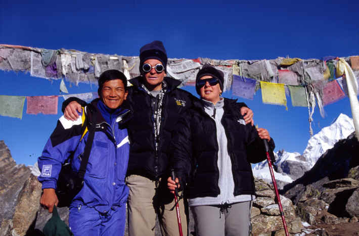 The summit of Gokyo Ri 17.590 feet