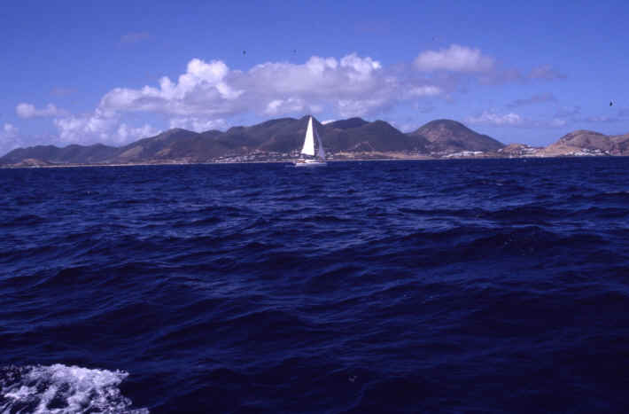 Sailing from Saint Barth to Saint Martin