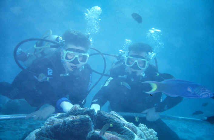 Ilse und Gerhard am Great Barrier Reef