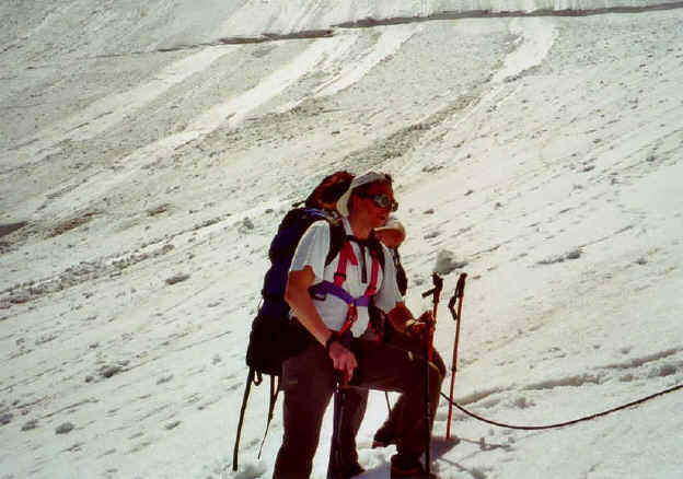 At the Hofmannsgletscher 3.000m