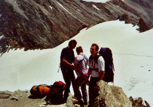 At the Hofmannsgletscher 3.000m