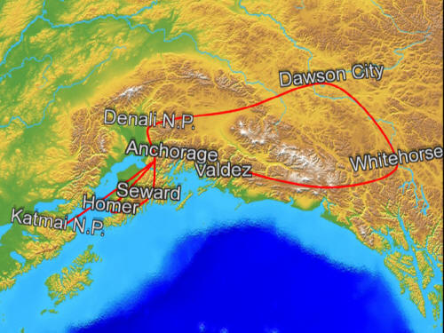 Alaska Karte 2009