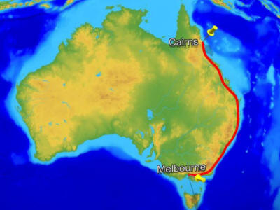 Australien Karte 1998