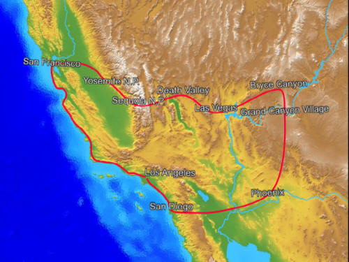 USA Map 1996