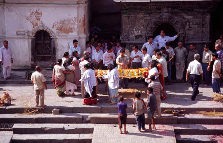 Leichenverbrennung in Pashupatinath