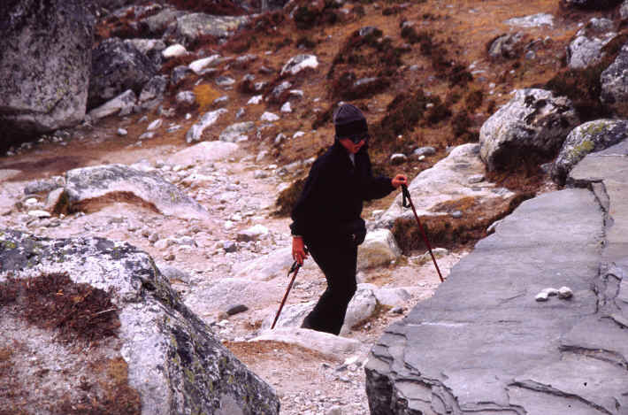 The way to Lobuche 16.270 feet