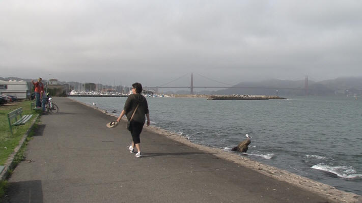 Fußweg zur Golden Gate