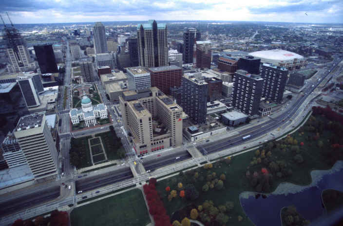 Blick vom Gateway Arch